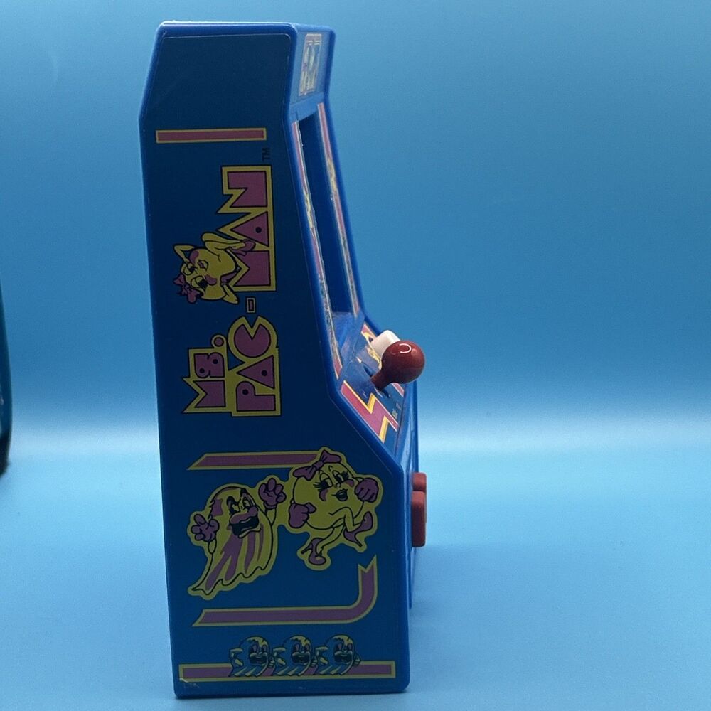 Ms. Pac-Man Mini Arcade Game Basic Fun  Retro Handheld Tested Works Used - Picture 5 of 5